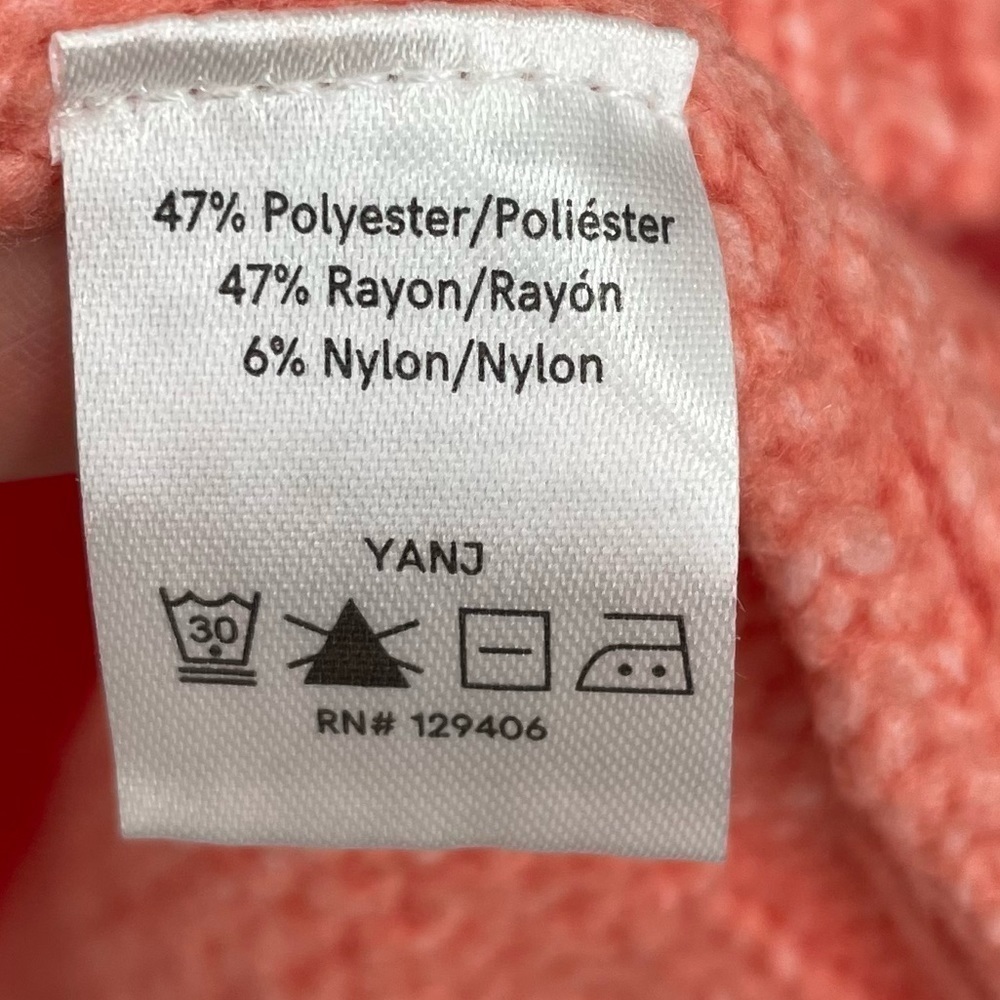 Venus Coral Thick Fuzzy Sweater - Picture 9 of 10